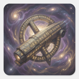 Pegatina Cuadrada Stellar Path – Journey Through the Universe´9