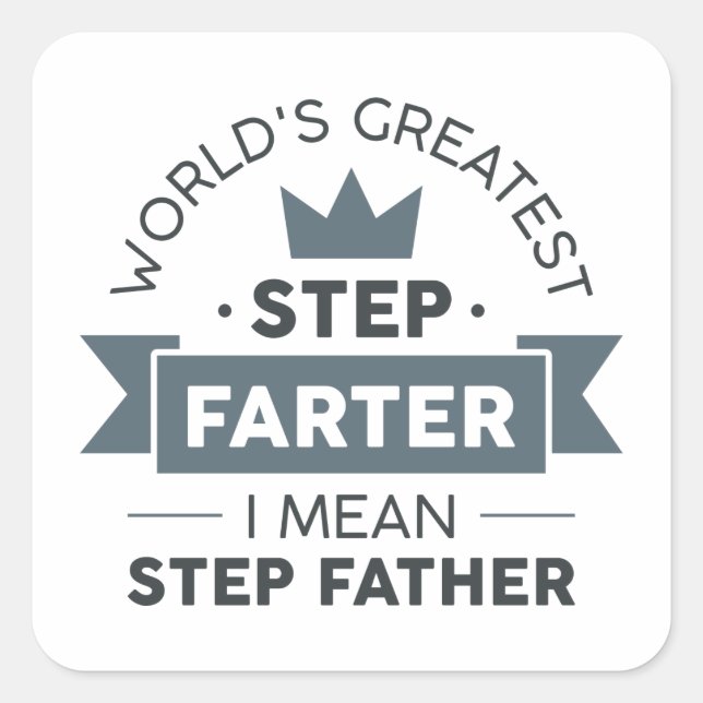 Pegatina Cuadrada Step Farter (Anverso)