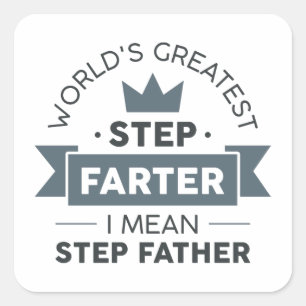 Pegatina Cuadrada Step Farter