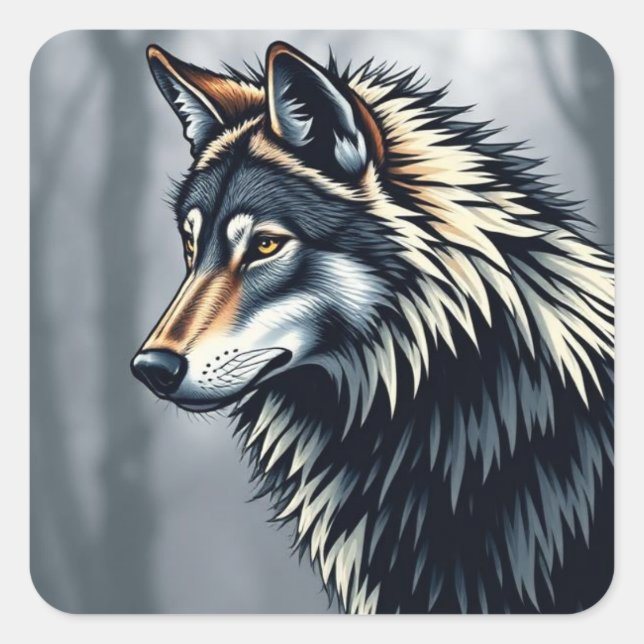 Pegatina Cuadrada Sticker  (Anverso)