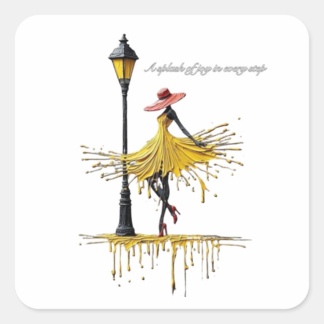 Pegatina Cuadrada Sticker (Anverso)