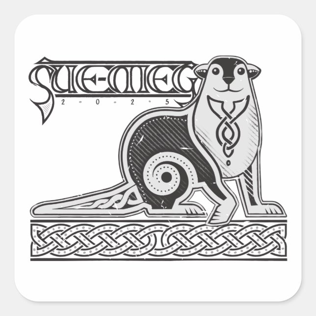 Pegatina Cuadrada Sticker 2025 (Anverso)