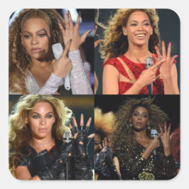 Pegatina Cuadrada Sticker Beyoncé 'Put a ring on it'