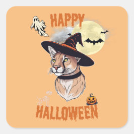 Pegatina Cuadrada sticker halloween animals
