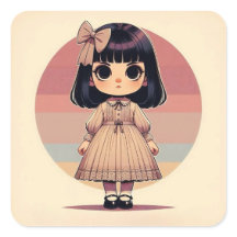 Sticker “Léonie - La Petite Muse Rétro