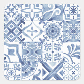 Pegatina Cuadrada Sticker Moroccan Zelij* Ceramic