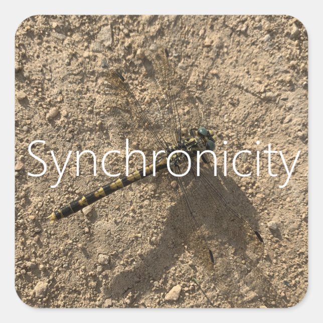 Pegatina Cuadrada Sticker 'Synchronicity' (Anverso)