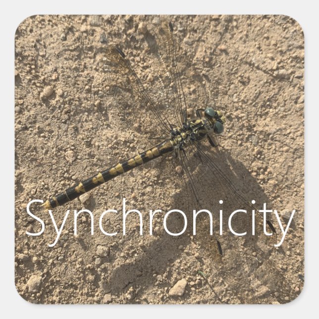 Pegatina Cuadrada Sticker 'Synchronicity' (Anverso)