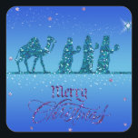 Pegatina Cuadrada Sticker - Tres Reyes Magos - Navidad<br><div class="desc">Sticker - Tres Reyes Magos - Navidad</div>
