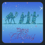 Pegatina Cuadrada Sticker - Tres Reyes Magos - Navidad<br><div class="desc">Sticker - Tres Reyes Magos - Navidad</div>