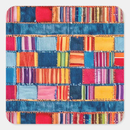 Pegatina Cuadrada Stickers for Kids' Party