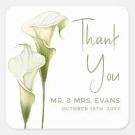 Pegatina Cuadrada Stickers for Weddings