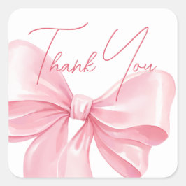 Pegatina Cuadrada Stickers gracias por el baby shower.