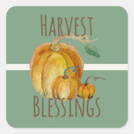 Pegatina Cuadrada Stickers: Harvest Blessings