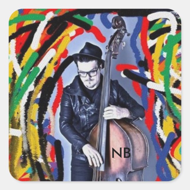 Pegatina Cuadrada Stickers NB (Anverso)