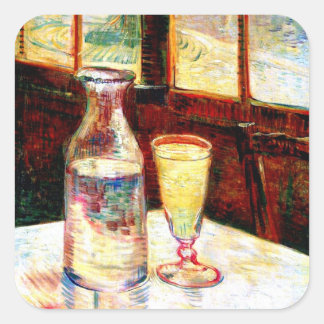 Pegatina Cuadrada Still Life Absinthe Van Gogh Bella Artes