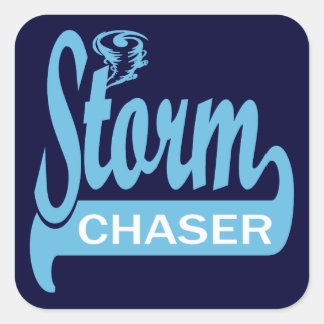 Pegatina Cuadrada Storm Chaser