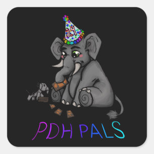 Pegatina Cuadrada Stream Francis 24 horas