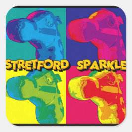 PEGATINA CUADRADA STRETFORD SPARKLE - PEGATINAS