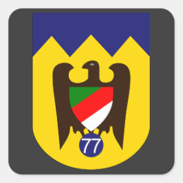 Pegatina Cuadrada Sturzkampfgeschwader 77 (StG 77) Emblem