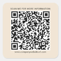 Su código QR de negocio y sitio web de la empresa