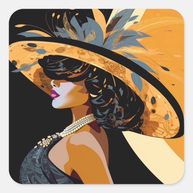 PEGATINA CUADRADA SU CORONA #1 (Anverso)