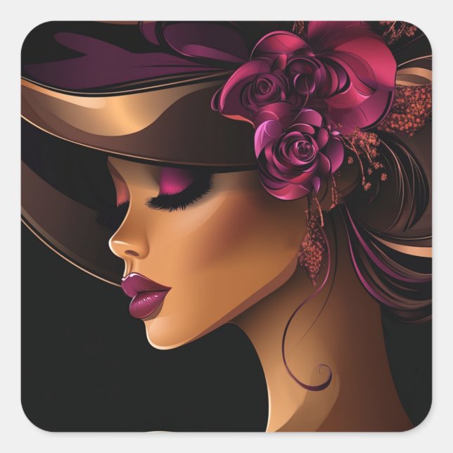 PEGATINA CUADRADA SU CORONA #11 (Anverso)