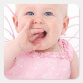 Pegatina Cuadrada Su foto personalizada