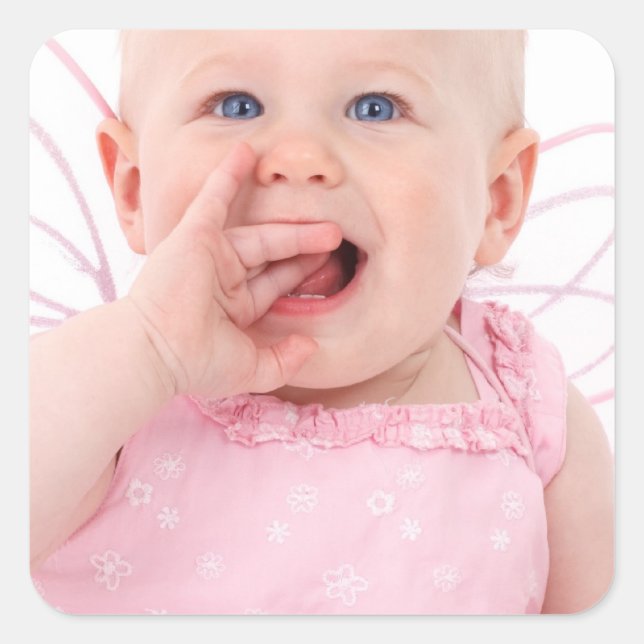 Pegatina Cuadrada Su foto personalizada (Anverso)