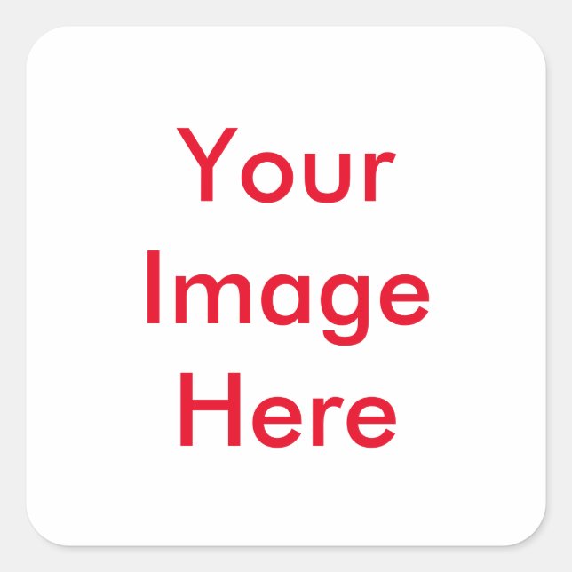 Pegatina Cuadrada Su imagen personalizado (Anverso)