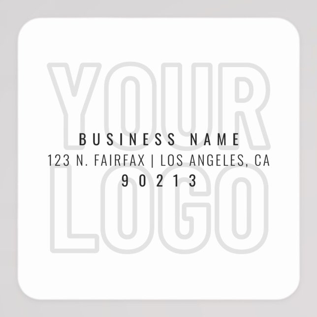 Pegatina Cuadrada Su Logo Se Encenderá Automáticamente Para El Fondo (Subido por el creador)