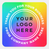 Su logo sobre los colores del arcoiris Gracias Eye
