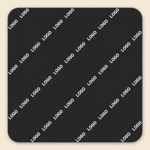 Pegatina Cuadrada Su logotipo, diseño o foto en mosaico diagonalment
