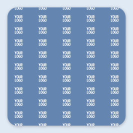 Pegatina Cuadrada Su logotipo o imagen | Patrón de rayas verticales