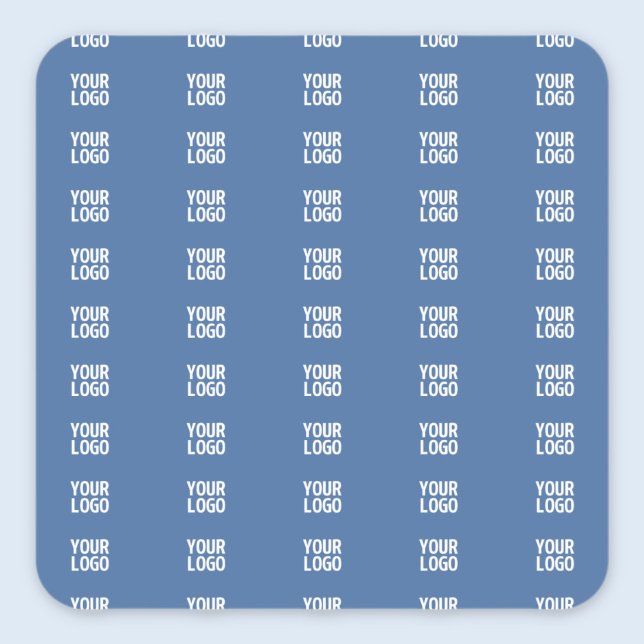 Pegatina Cuadrada Su logotipo o imagen | Patrón de rayas verticales (Subido por el creador)