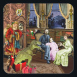 Pegatina Cuadrada Su primer T-Rex<br><div class="desc">© El Diputado,  2013</div>