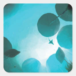 Pegatina Cuadrada Subnautica - Aquatic Ballad