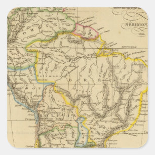 Pegatina Cuadrada Sudamérica 18