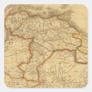 Pegatina Cuadrada Sudamérica 30