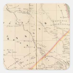 Pegatina Cuadrada Sudán, Etiopía