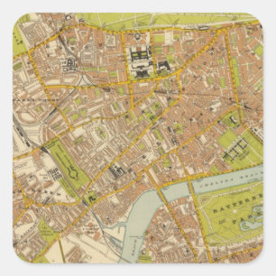 Pegatina Cuadrada Sudoeste de Londres