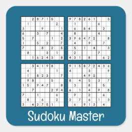 Pegatina Cuadrada Sudoku rompe el diseño