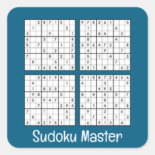 Pegatina Cuadrada Sudoku rompe el diseño
