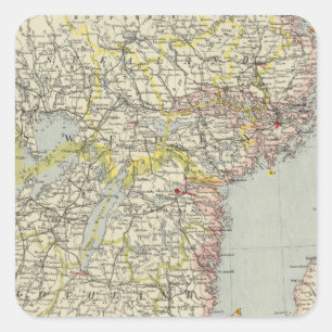 Pegatina Cuadrada Suecia, sur