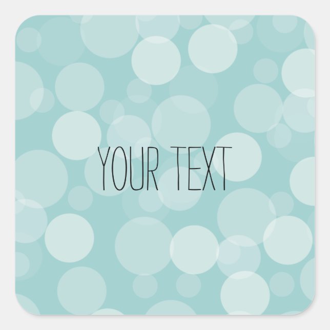 Pegatina Cuadrada Sueño azul (Anverso)