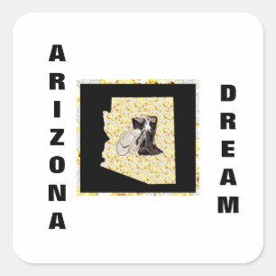 PEGATINA CUADRADA SUEÑO DE ARIZONA
