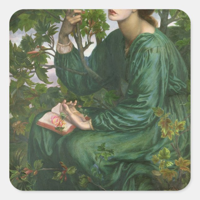 Pegatina Cuadrada Sueño diurno, 1880 (Anverso)