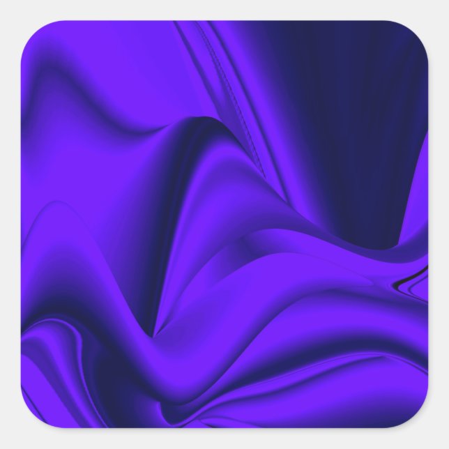 Pegatina Cuadrada Sueños del arcoiris de flores moradas (Anverso)