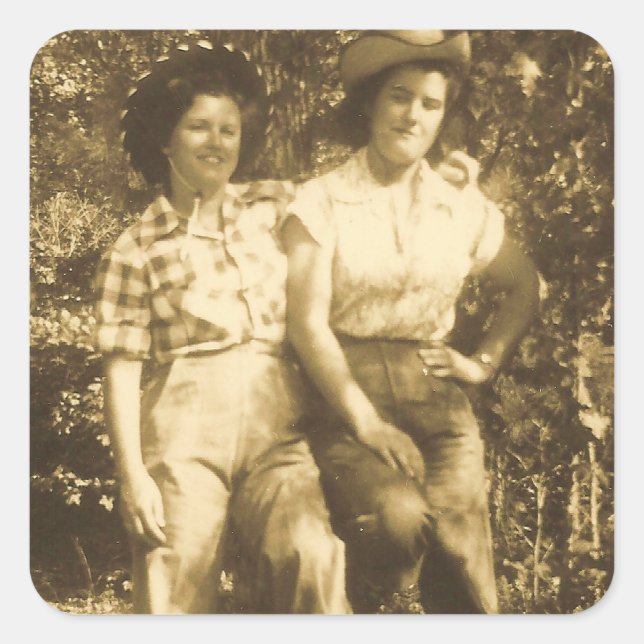 PEGATINA CUADRADA SUETEARIOS DEL RODEO (Anverso)