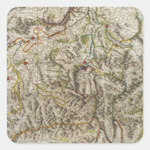 Pegatina Cuadrada Suisse - Suiza